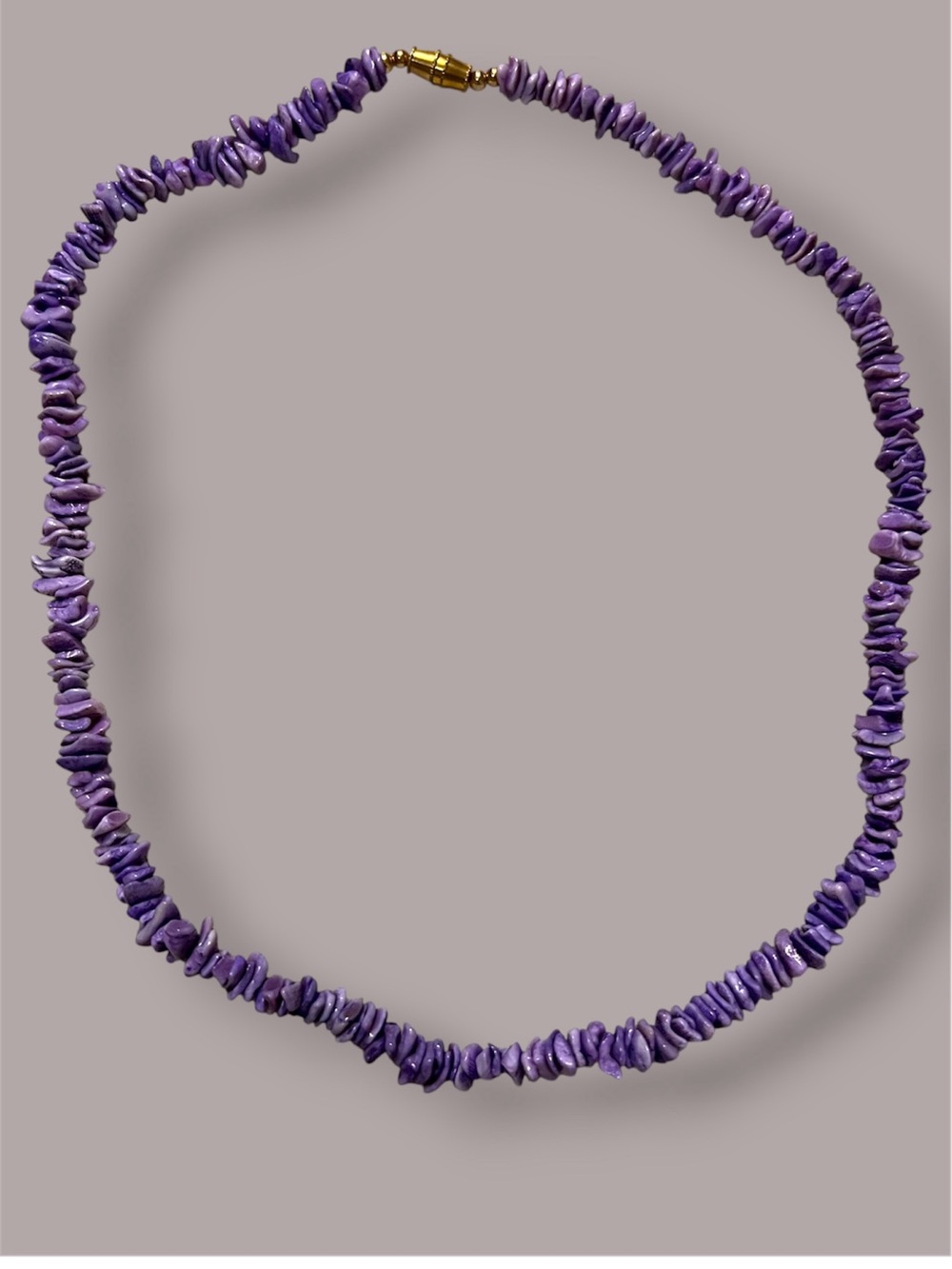 Vintage Purple Puka Shell Chip Choker